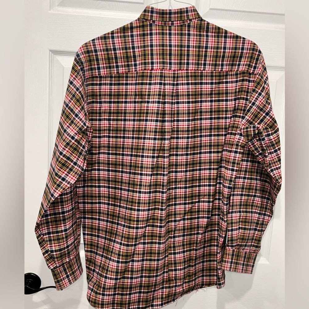 Cinch‎ Men’s Western Button-Down Shirt – Large Black Red Plaid Long Sleeve Rodeo - Picture 3 of 5